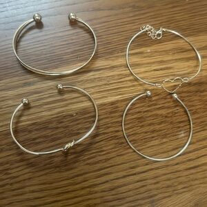 Gold bangle assortment